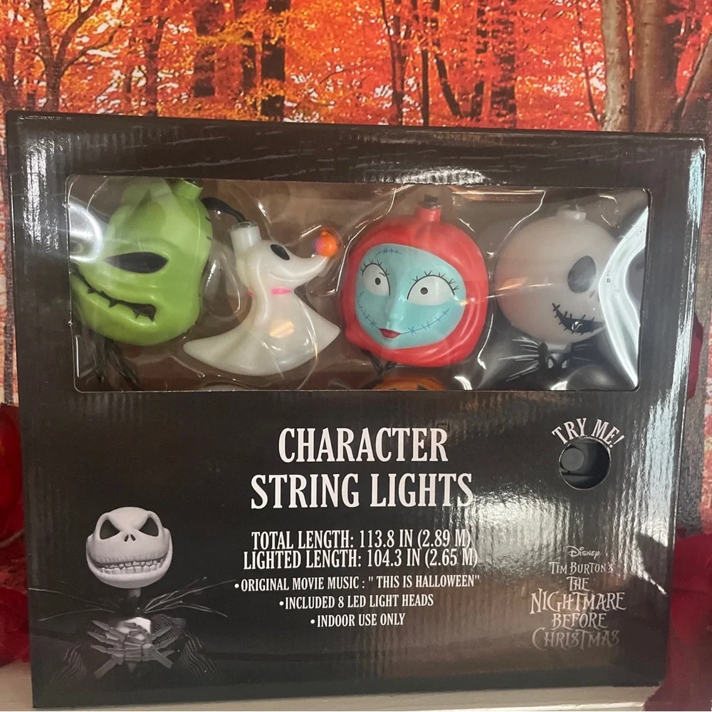 The Nightmare Before Christmas Halloween Musical String Light Set Jack Sally
